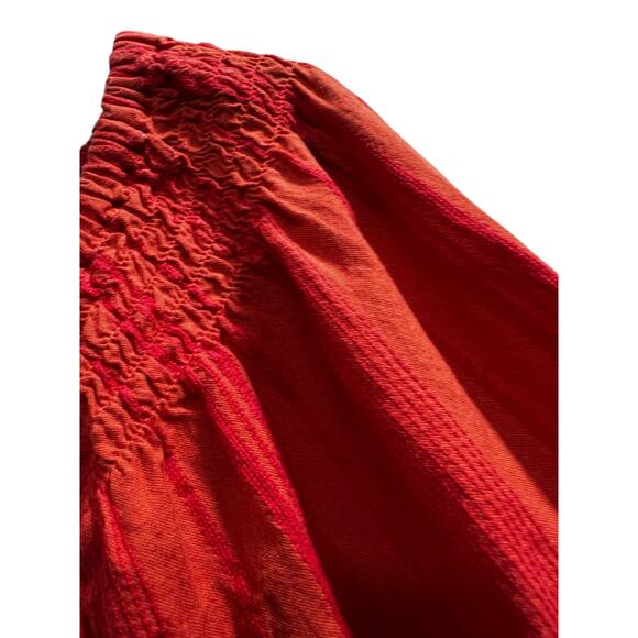 IVY Jane orange 3/4 dramatic bell sleeve embroidered tropical parrots SZ XL - Picture 4 of 9